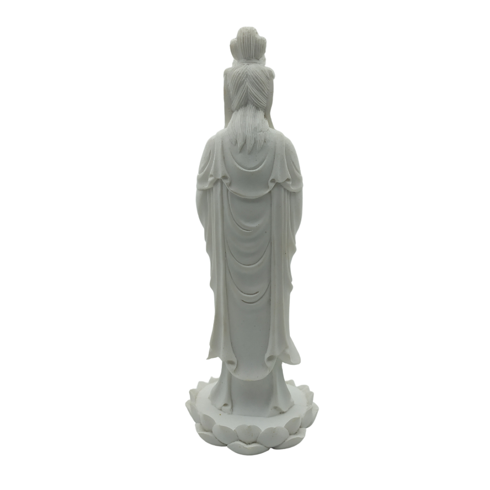 Estátua Deusa Kuan Yin Perolada (22cm)