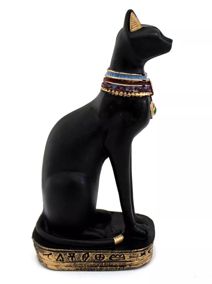 Gato Egípcio Bastet (14cm) Deusa da Fertilidade