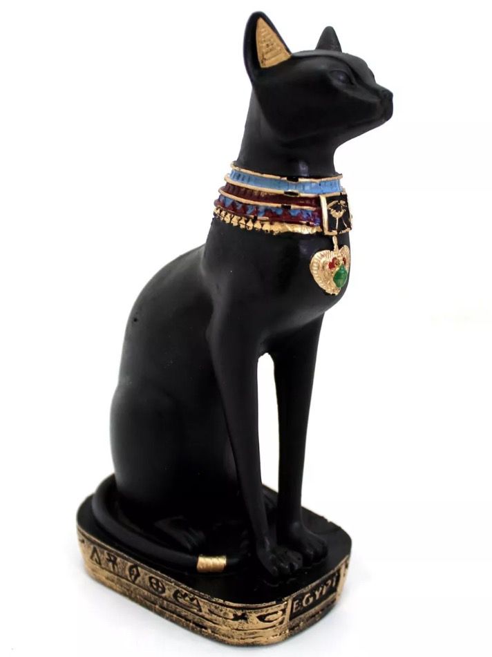 Gato Egípcio Bastet (14cm) Deusa da Fertilidade