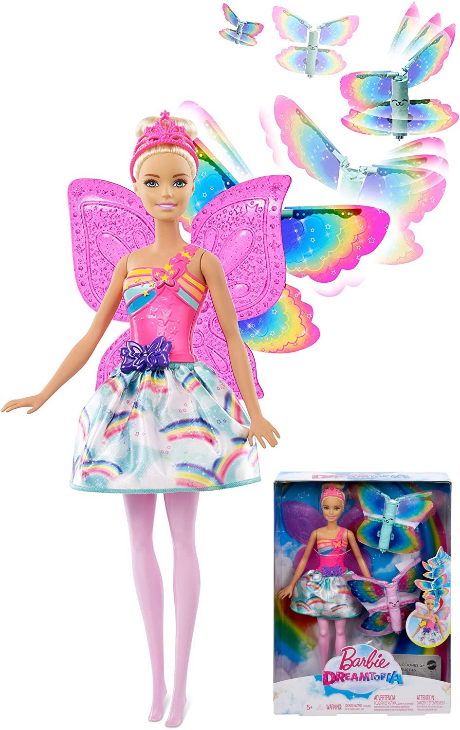 Boneca Barbie Dreamtopia - Fada Asas Voadoras - Mattel FRB08
