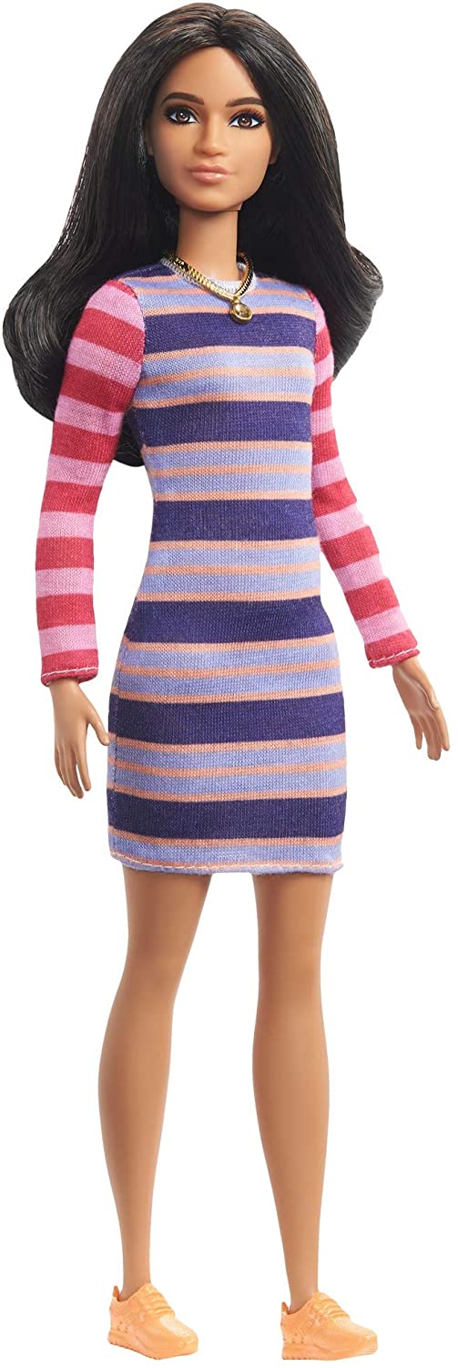 Boneca Barbie Fashionistas - Vestido Listrado - Mattel FBR37