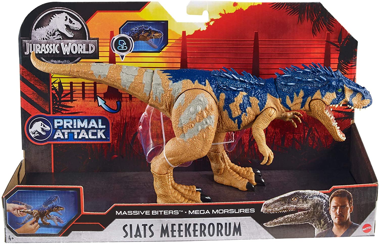 Dinossauro Siats Meekerorum Jurassic World Primal Attack - Mattel