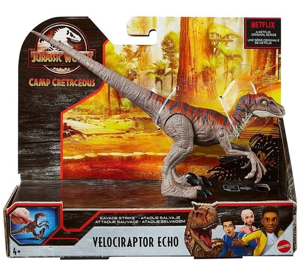 Dinossauro Velociraptor Echo Jurassic World Attack - Mattel