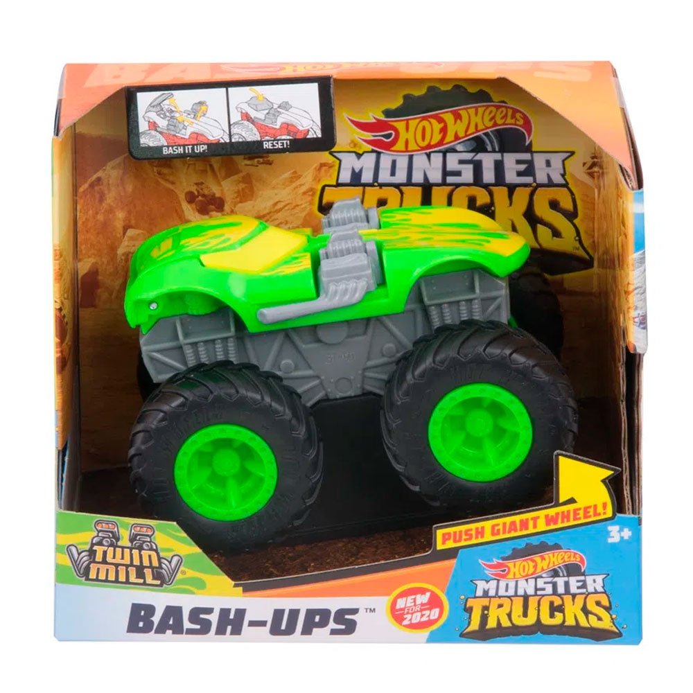 Hot Whells Monster Truck Bash-Ups - Twin Mill - Mattel