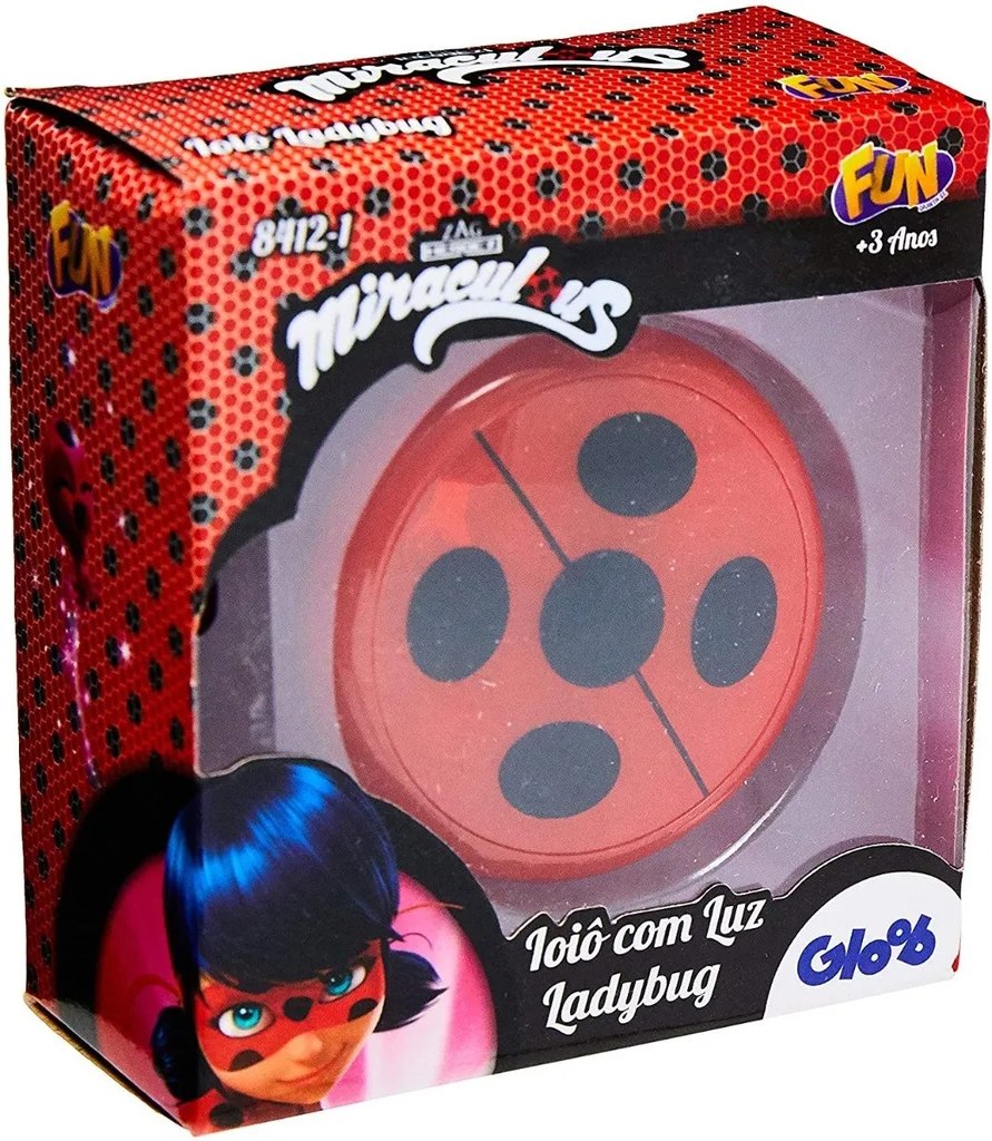 Brinquedo Miraculous - Ioiô com Luz Lady Bug - Original Fun