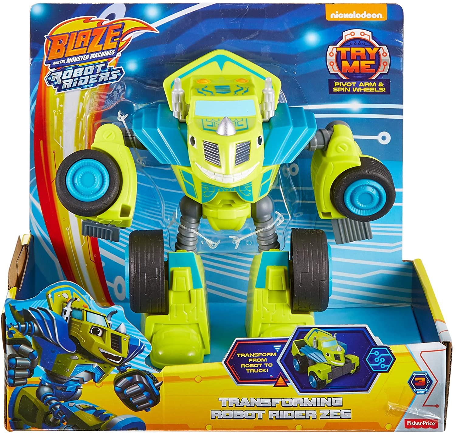 Zeg Transformação Robô - Blaze Monster Machines Fisher-Price