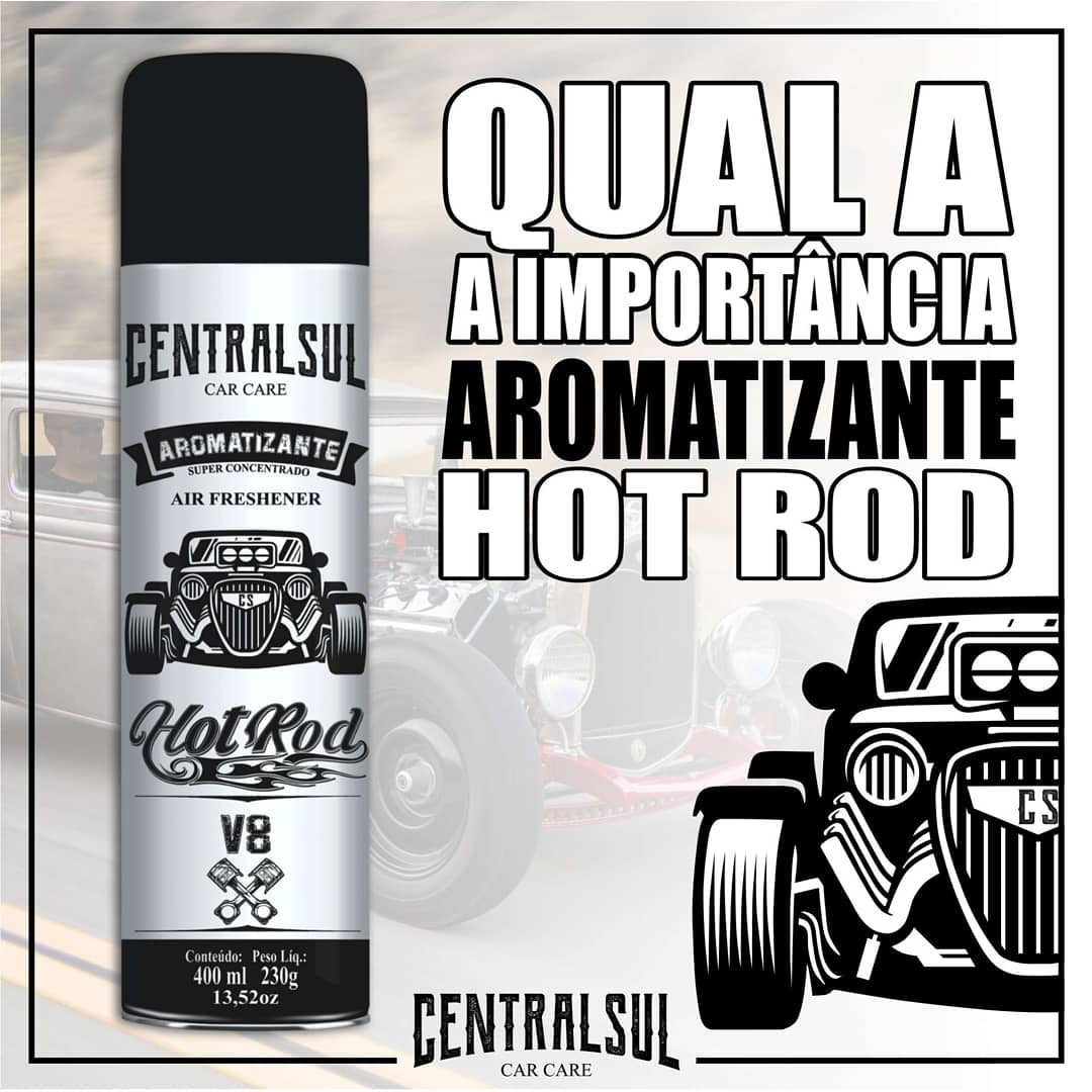 Perfume Aromatizante Men Automotivo Hot Rod V8 400ml