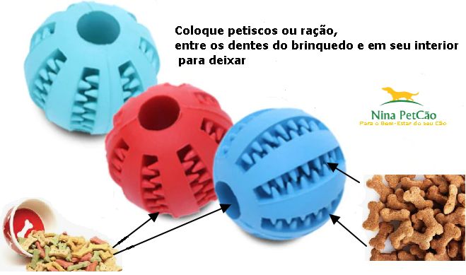 Bola de Borracha Interativa Melancia - Brinquedo pra cachorro