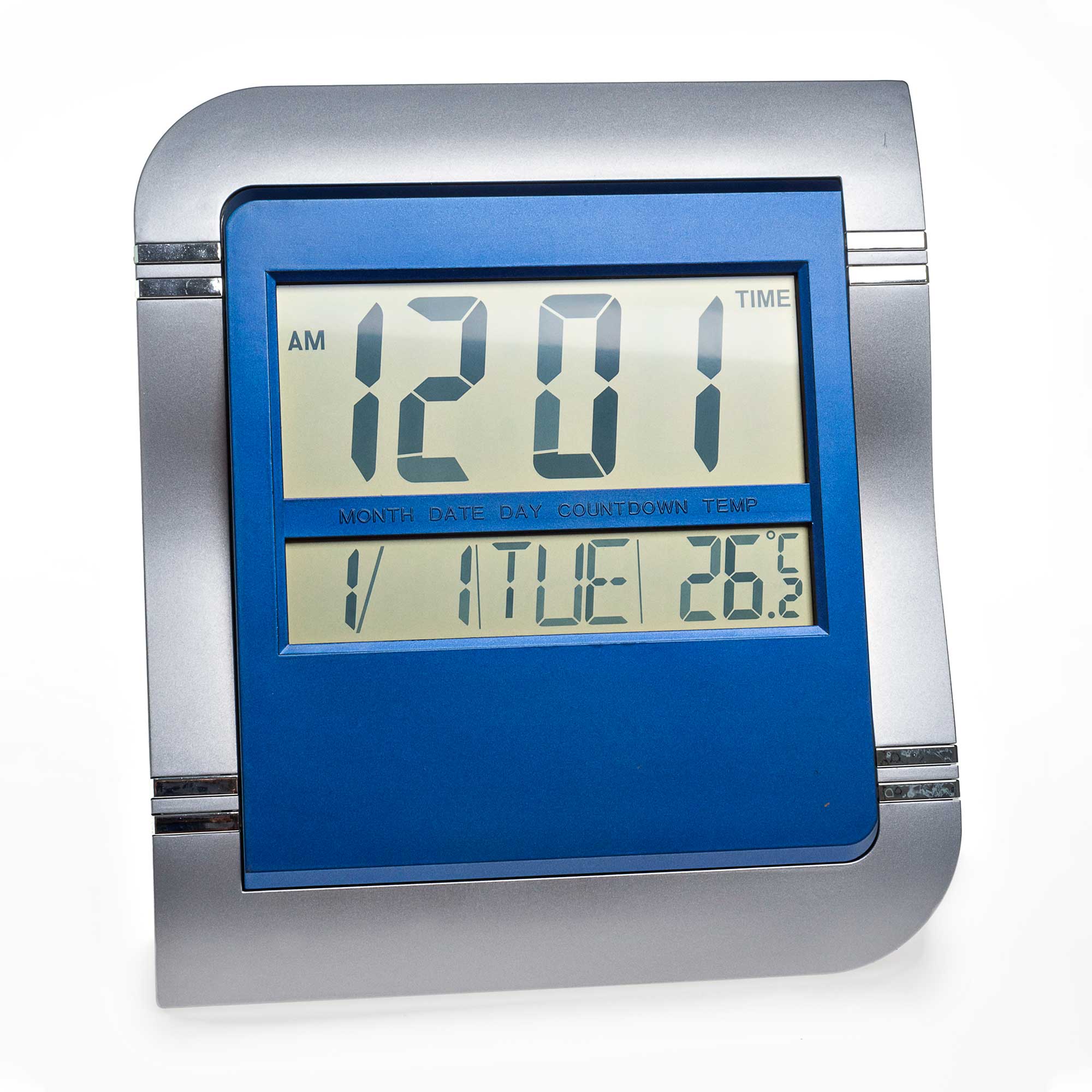 Relógio Despertador de Parede Mesa Digital Data Temperatura MJ8058