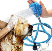 Mangueira Pet Massageador Lava Fácil Banho Cães E Gatos