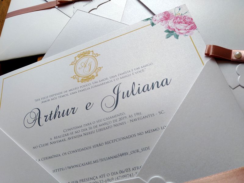 Convite Juliana e Arthur 