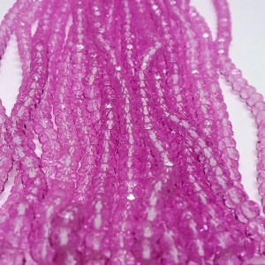 Fio de cristal chinês lilás 6mm lustroso