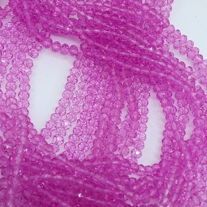 Fio de cristal chinês lilás 6mm lustroso
