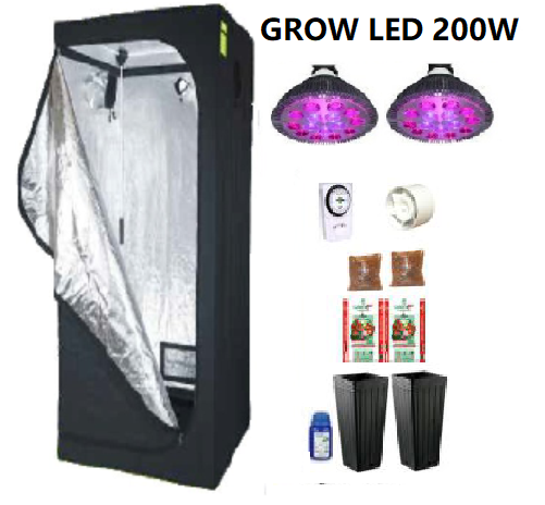 KIT PRO BOX 60 GROW LED 200W