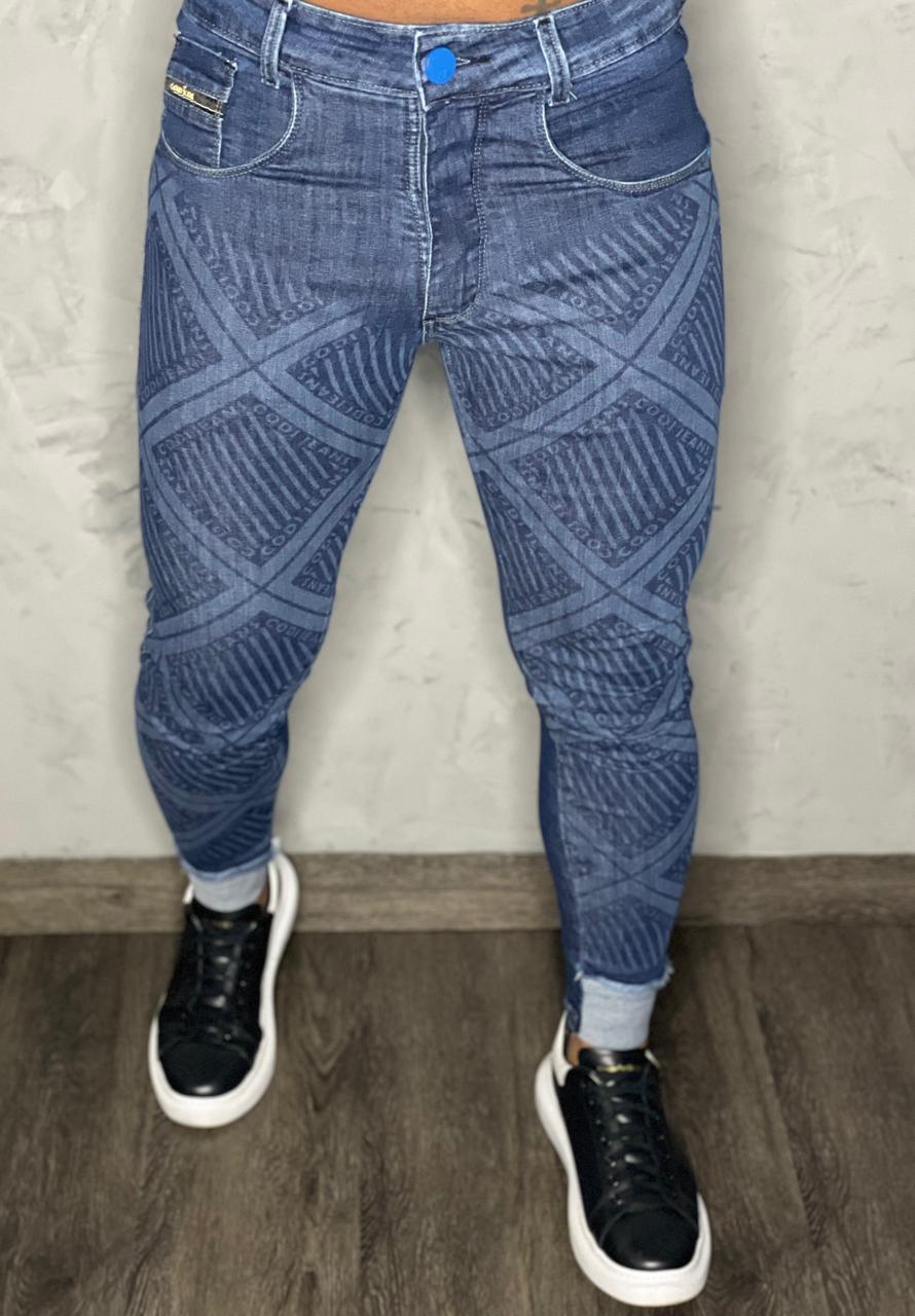 Calça Codi Jeans Skinny Azul DX  - Harpia Moda - Moda Masculina & Acessórios