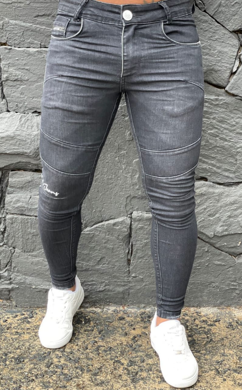 Calça Codi Jeans Skinny Preta Style - Harpia Moda - Moda Masculina & Acessórios