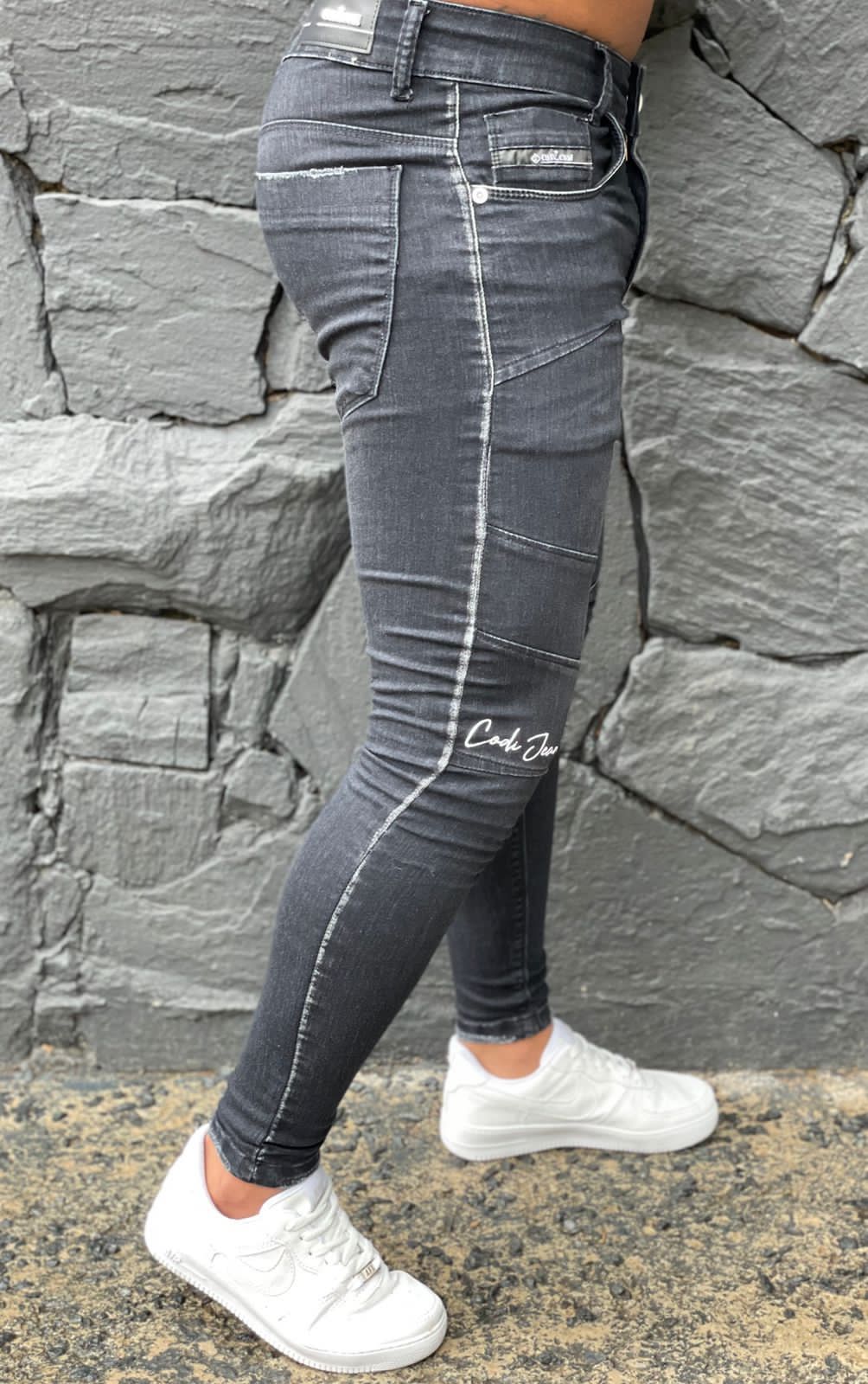 Calça Codi Jeans Skinny Preta Style - Harpia Moda - Moda Masculina & Acessórios