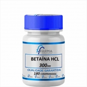 Betaína Hcl 300 mg 180 Comprimidos