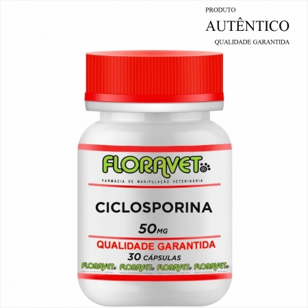 Ciclosporina 50mg Pote 30 Cápsulas - Uso Veterinário
