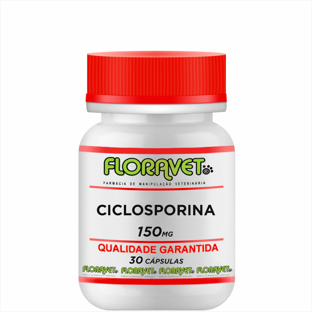 Ciclosporina 150mg Pote 30 Cápsulas - Uso Veterinário