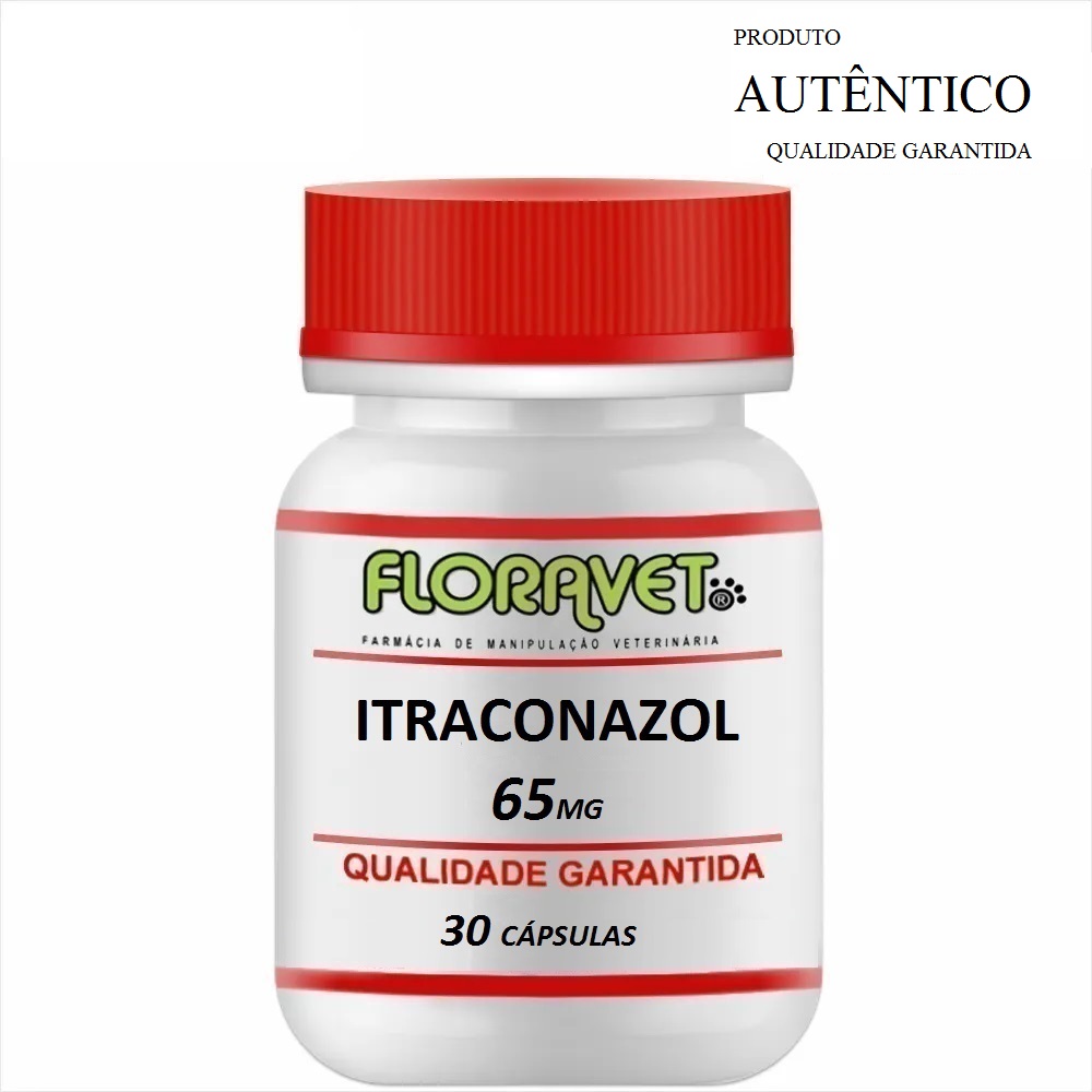 Itraconazol 65mg Pote 30 Cápsulas - Uso Veterinário