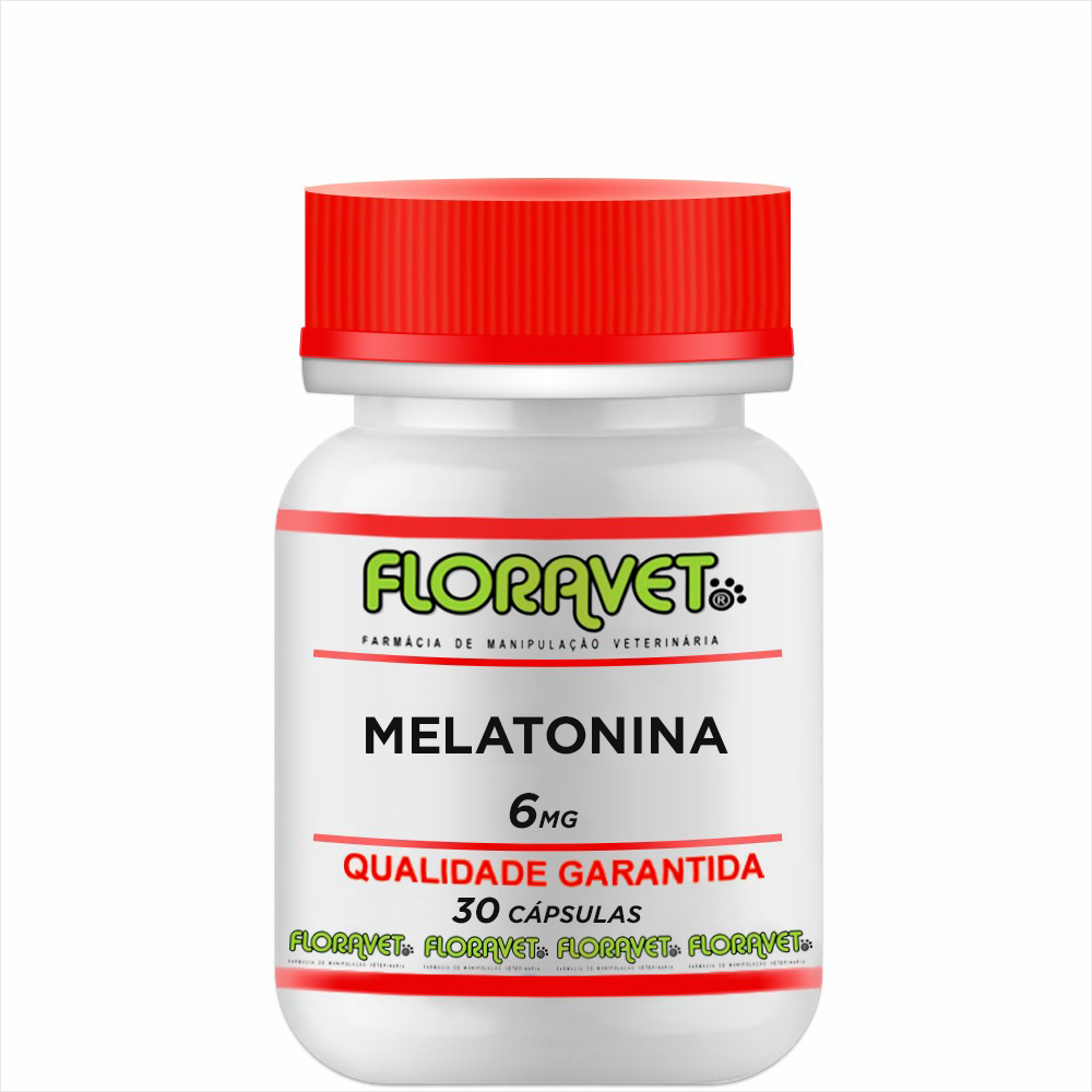 Melatonina 6mg Pote 30 Cápsulas - Uso Veterinário