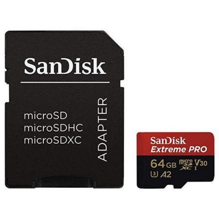 CARTAO 64GB 200MB MICRO SD SDHC EXTREME PRO - SANDISK