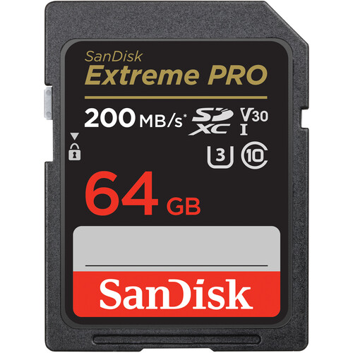 CARTAO 64GB SD 200MB SDXC  EXTREME PRO - SANDISK