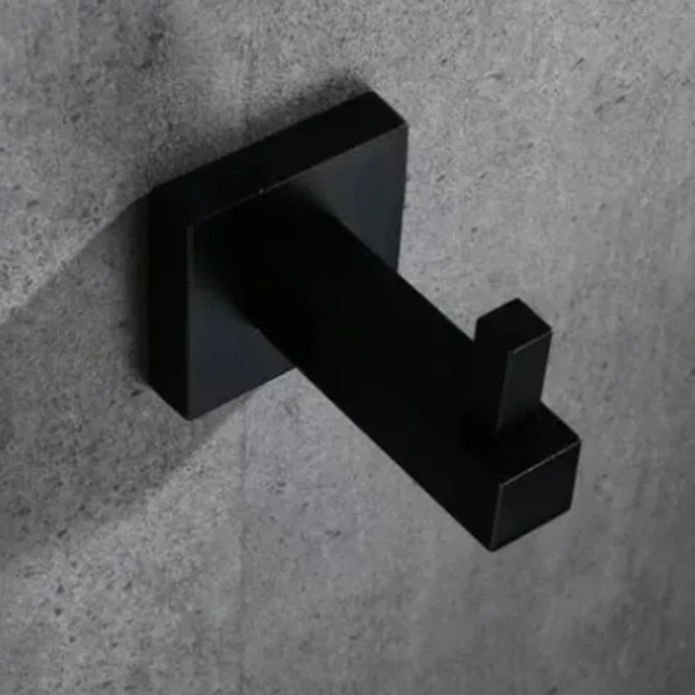Cabide Simples Quadrado Em Metal Para Banheiro - DOTEC SHOP