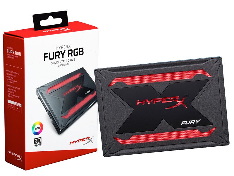 Ssd Gamer Hyperx Fury 240Gb 2.5 RGB Sata III