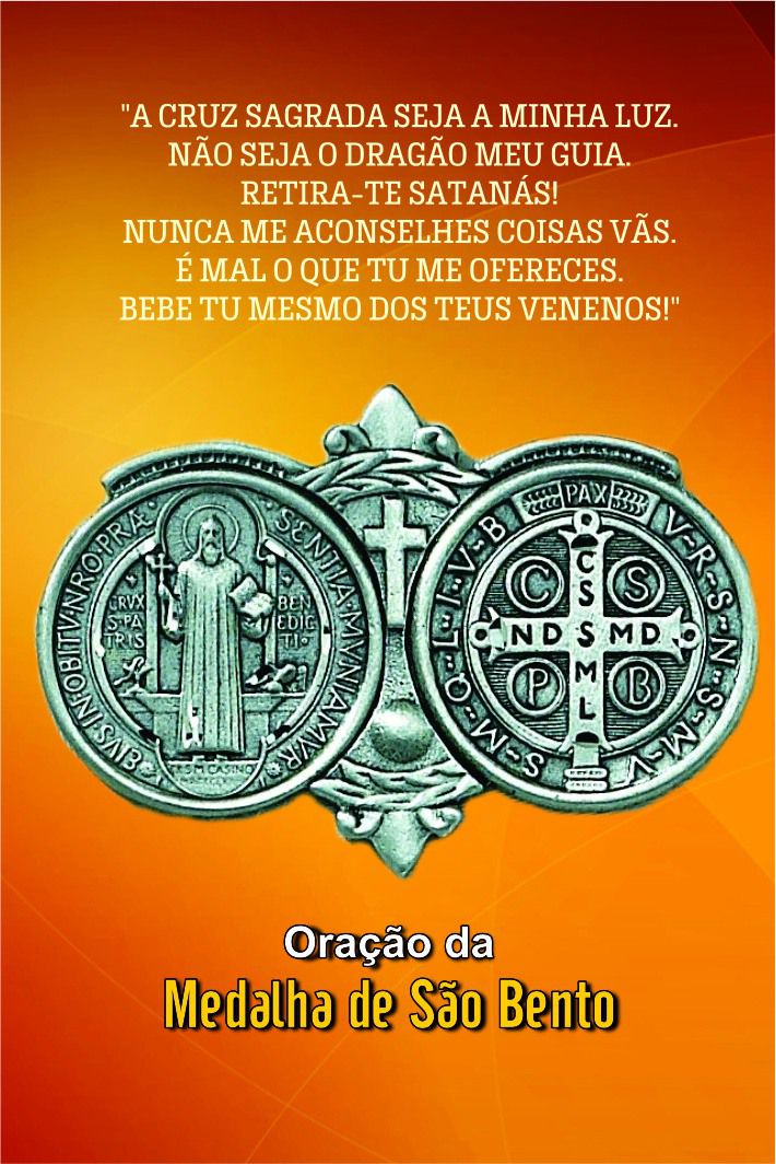 Santinhos da Oração da Medalha de São Bento - Milheiro - Ruah Artigos Católicos