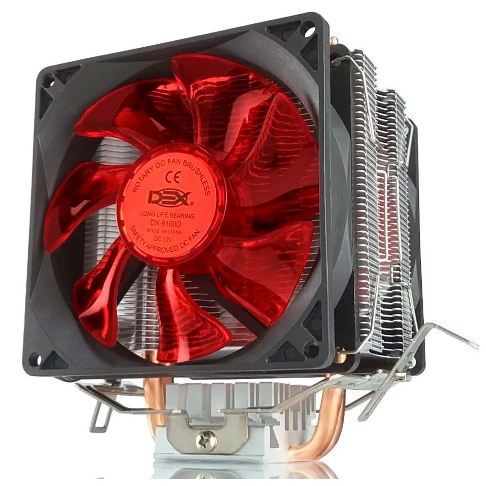 14446 (Corporativo) Cooler Processador Intel AMD Duplo DX-9100D Led Vermelho DEX