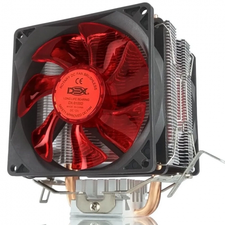 Cooler Processador Intel AMD Duplo DX-9100D Led Vermelho DEX