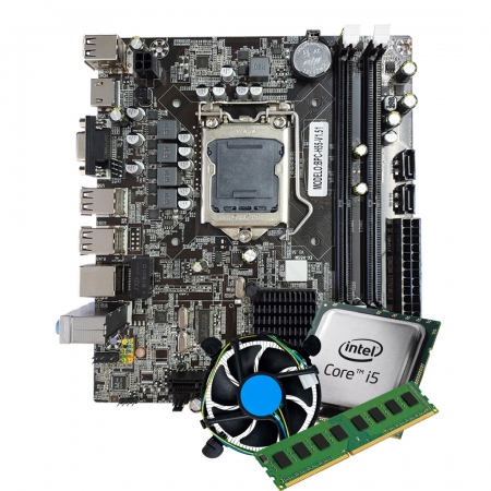 Kit Upgrade Intel Core i5-650 placa mãe H55 cooler e 8GB RAM