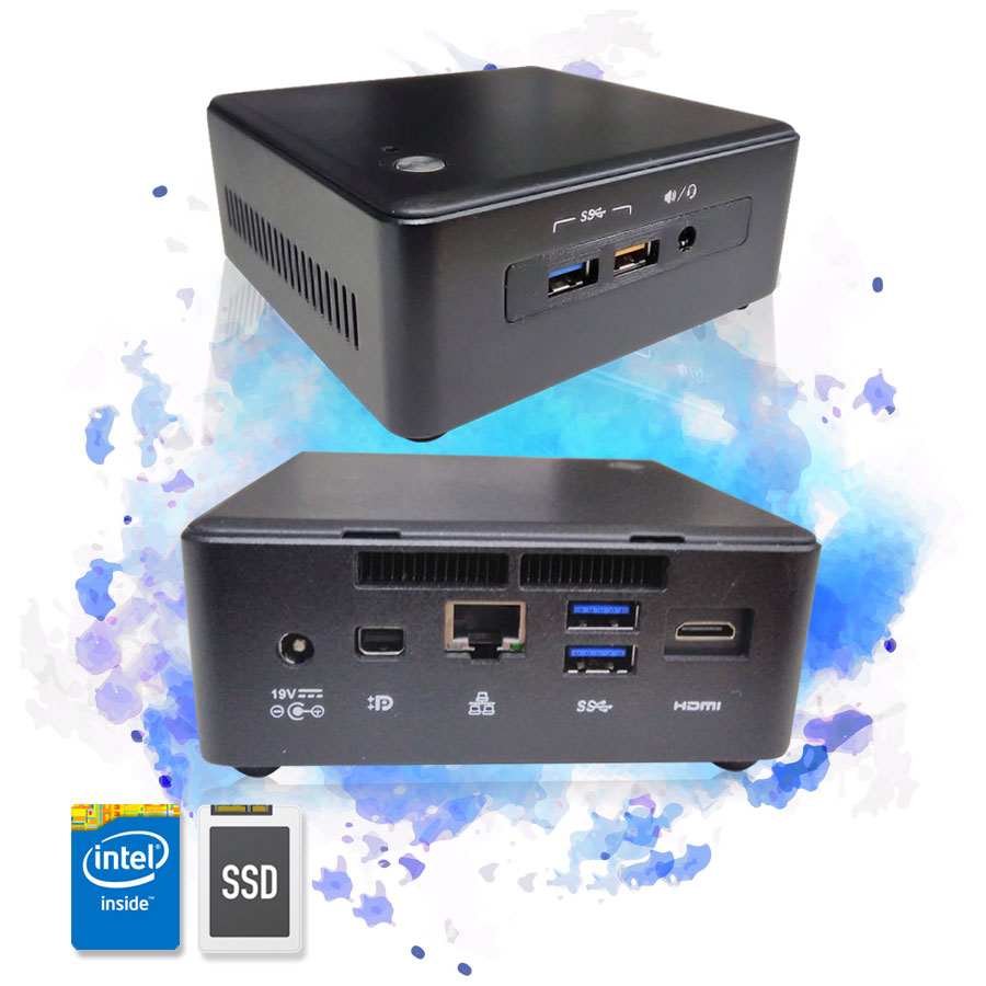 Computador Mini Cpu Nuc Intel Core I3 8GB SSD 120GB HDMI
