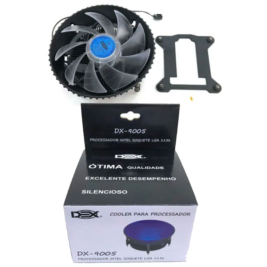 Cooler para Processador DX-9005 DEX Led Azul Ventoinha