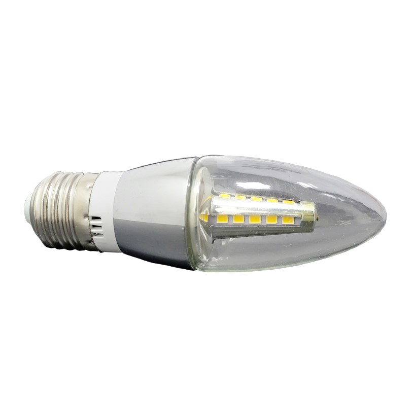 Lâmpada Vela LED E27 6W 450 Lumens 3000K Branco Quente