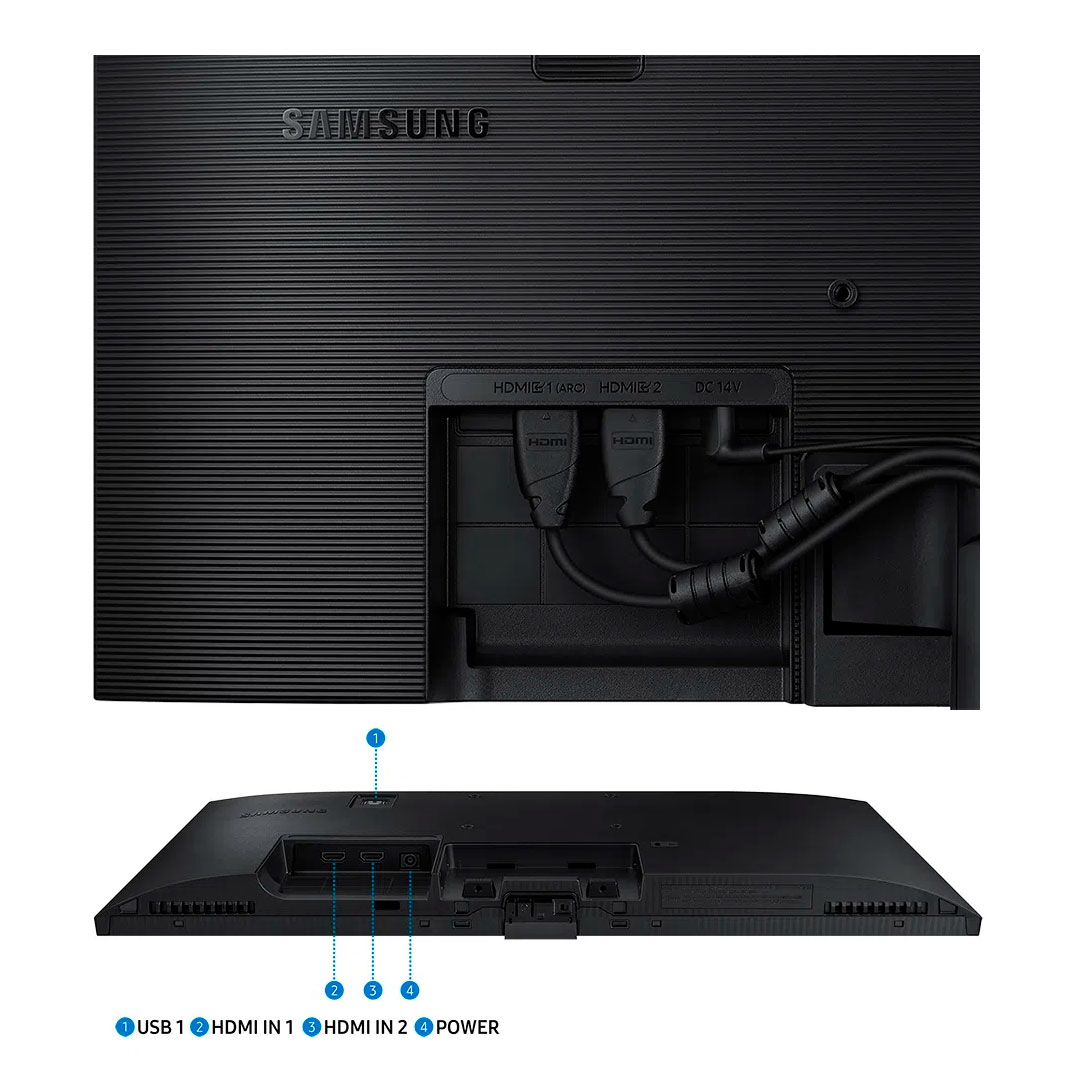 Smart Monitor Samsung 24" 24S24AM506NL Tizen Bluetooth HDMI