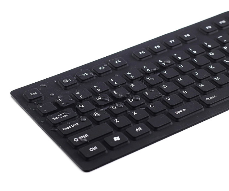 Teclado de silicone flexível com teclado numérico - LBM