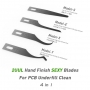 Kit de lâminas S.E.X.Y. 2UUL com acabamento manual para limpeza subterrânea de PCB