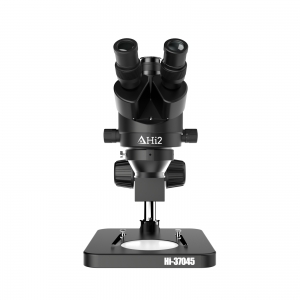 kit Microscópio Trinocular Simul-Focal Hi2 37045 7X-45X para conserto de telefones celulares Bivoltagens com Lâmpada LED + lente 0.5X