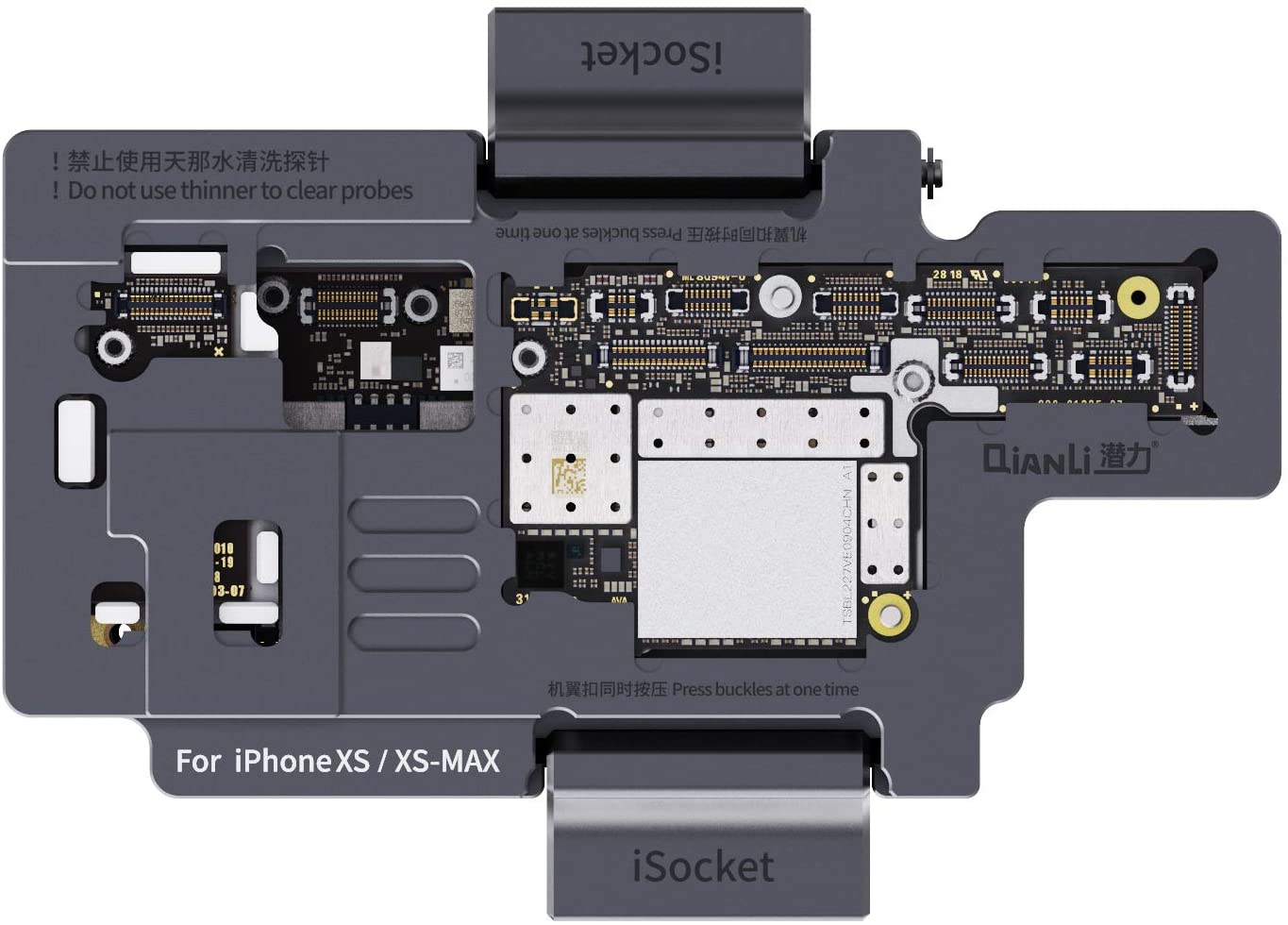 QianLi  iSocket Placa lógica que se une ao dispositivo de teste para iPhone Xs e Xs Max