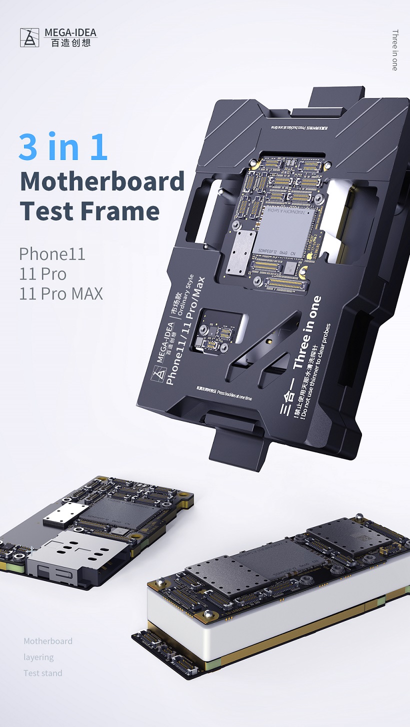 Qianli MEGA-IDEA placa-mãe dispositivo elétrico de teste para o iphone x/xs/xsmax ou 11/11pro/11promax