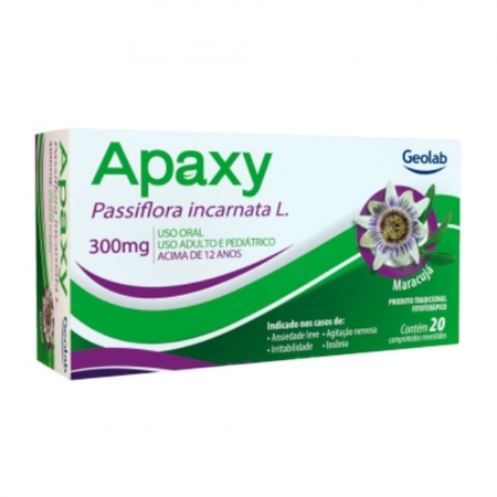 Apaxy Passiflora 300mg com 20 comprimidos