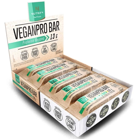 Barra de Proteica Veganpro Bar Proteína Vegana cx 10 Nutrify