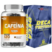Kit Cafeina 420mg com 60 cápsulas + Deca Testona com 60 comprimidos