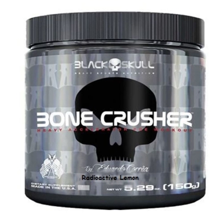 Pré Treino Bone Crusher 150g Black Skull Limão Radioativo