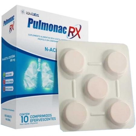 Pulmonac RX N-Acetil-Cisteína 600mg c/ 10 comprimidos