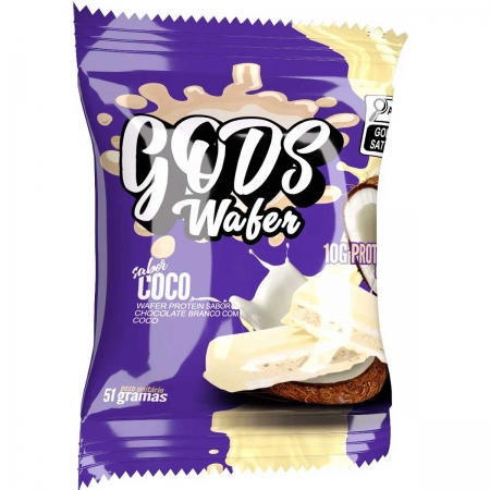 Wafer Protein Gods Wafer 10g Proteinas 51g Canibal Inc Coco