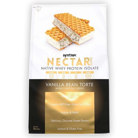 Whey Nectar Lattes Syntrax Isolado Torta de Baunilha 907g